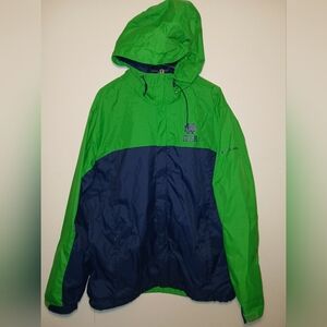 Notre Dame  Irish Columbia Windbreaker Hooded Jacket size Men's Large(Has Flaws)